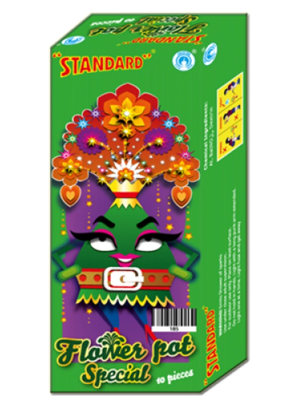 Standard Fireworks Flower pots Special - 10pcs