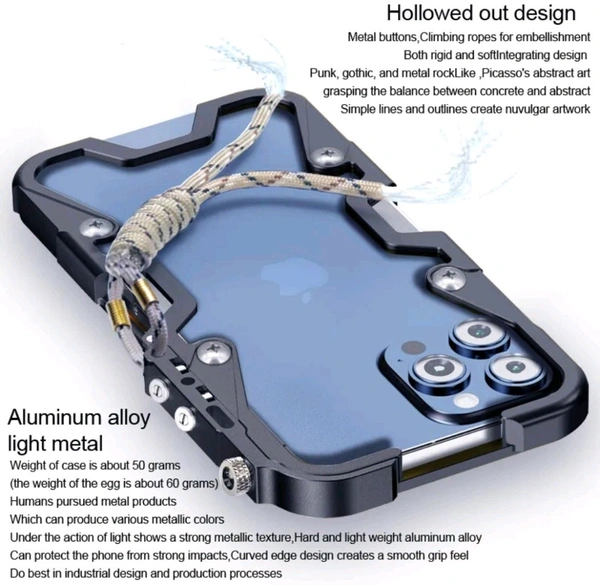 Motorola Edge 50 Ultra 6.7" Luxury Metal Aluminum Bumper Shockproof Hard Phone case - Silver