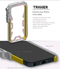 Motorola Edge 50 Ultra 6.7" Luxury Metal Aluminum Bumper Shockproof Hard Phone case - Silver