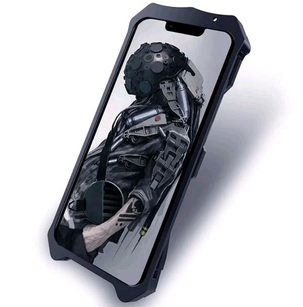 Apple Iphone 14  Iphone 13 I Phone 14 Pro Max Plus Zimon Luxury New Thor Heavy Duty Armor Metal Aluminum Phone Cases - Black, I Phone 13 Pro Max
