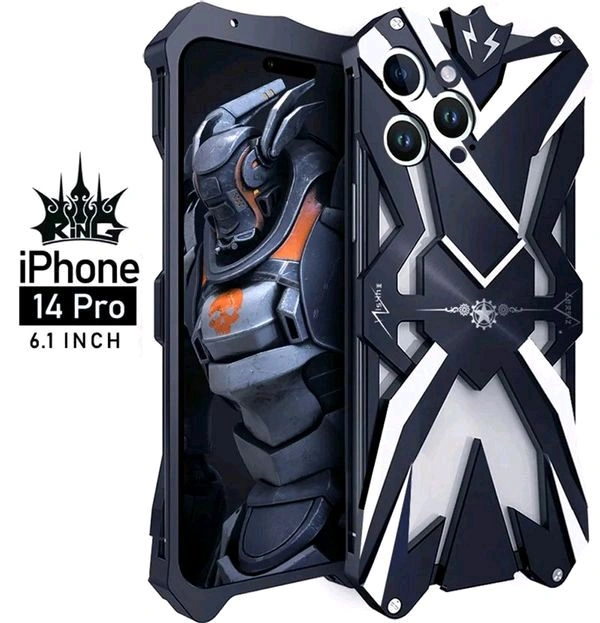 Apple Iphone 14  Iphone 13 I Phone 14 Pro Max Plus Zimon Luxury New Thor Heavy Duty Armor Metal Aluminum Phone Cases - Black, I Phone 14 Pro Max