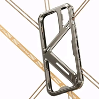 Titanium Alloy I Phone 15, I Phone 15 Pro, I Phone 15 Pro Max Unique High Quality Tough Armor Alluminum Metal Phone Case Cover   - Titanium Alloy Color, I Phone 15