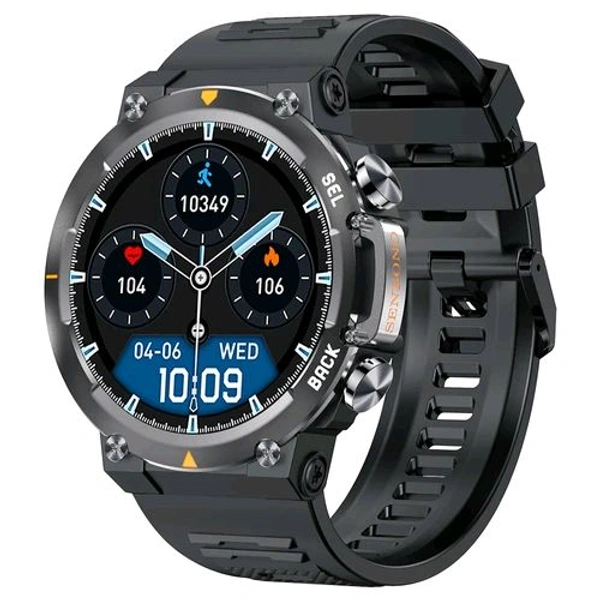 SENBONO MAX18 Health Monitoring Sport Watch, 1.43-inch AMOLED Screen, Al GPT Assistant, Gesture Operation, 3ATM Waterproof, 410 mAh Battery Smartwatch - Black, ✈️📦 DELIVERY by 12 to 15+ Days