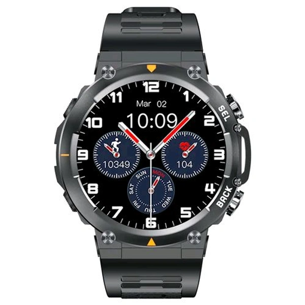 SENBONO MAX18 Health Monitoring Sport Watch, 1.43-inch AMOLED Screen, Al GPT Assistant, Gesture Operation, 3ATM Waterproof, 410 mAh Battery Smartwatch - Black, ✈️📦 DELIVERY by 12 to 15+ Days