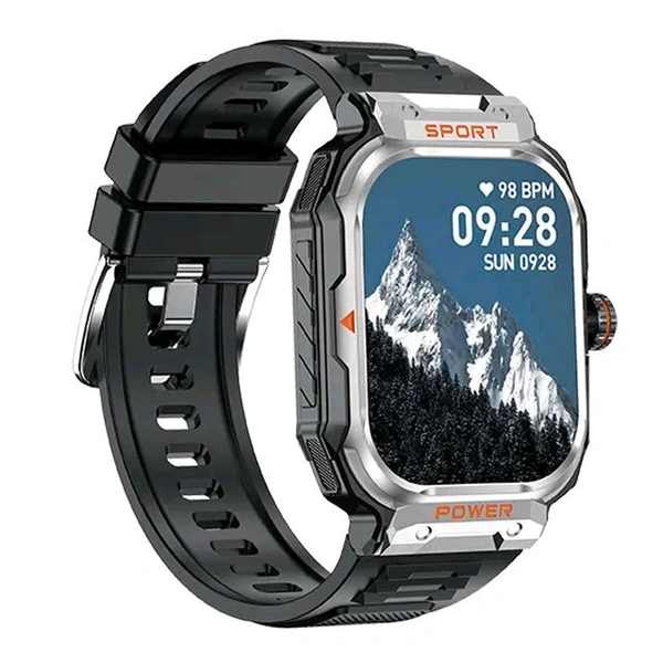 GT55 Inbuilt TWS BT Earphone 2.1 Inch Touch Screen sport NFC Health Smart Watch With Dustproof Waterproof Smart Watch - Silver, ✈️📦 DELIVERY by 12 to 15+ Days