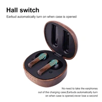 Eco Friendly Certified Wood Semi-in-Ear TWS Wireless Earbuds Crafted Choice For Audio Enthusiasts - Walnut Wood, ✈️📦 DELIVERY by 12 to 15+ Days