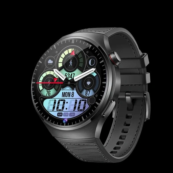 B14A Android 4G Sim Smart Watch Waterproof Dust proof Front Camera Smart Watch 32GB Inbuilt Storage - Brown Leather Strap (32 GB)