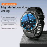 H10 Android 4G Sim Smart Watch Support Dual Camera Video Call Camera NFC 4+64 GB 900Mah Battery Men Waterproof Smart Watch - Black, ✈️📦 DELIVERY by 12 to 15+ Days