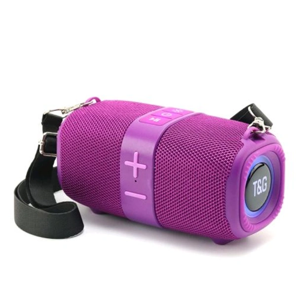 T&G TG667 Outdoor Portable Waterproof TWS Wireless Bluetooth Speaker - Purple