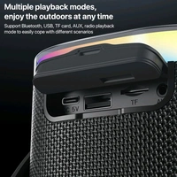 Yesido YSW25 8W RGB Waterproof Mini Portable Outdoor Bluetooth Speaker - Black, ✈️📦 DELIVERY by 12 to 15+ Days
