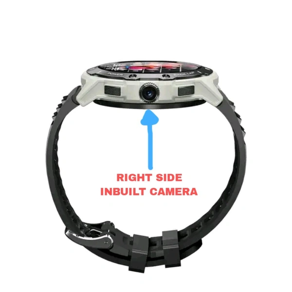 G15 PRO Android Smartwatch With Full 4G, 5G Network Support With Built In High Definition Camera 1.43-inch AMOLED High Resolution Color Display (Available In 3 Colors) - SILVER FRAME, Payment Processing Time- 3 Days, ✈️📦 DELIVERY TIME: 12+ Days