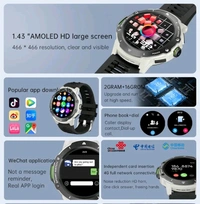 G15 PRO Android Smartwatch With Full 4G, 5G Network Support With Built In High Definition Camera 1.43-inch AMOLED High Resolution Color Display (Available In 3 Colors) - SILVER FRAME, Payment Processing Time- 3 Days, ✈️📦 DELIVERY TIME: 12+ Days
