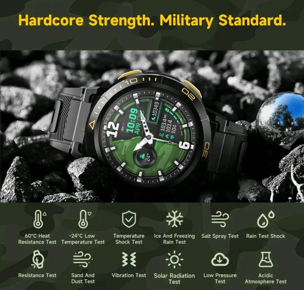Z1 Rugged Hybrid Quality Android 4G Sim Card Slot Smart Watch IP68 Waterproof With Titanium Bezel Single Camera- Indian 4G Network Support (2GB RAM 16GB ROM) - BLACK, ✈️📦Will Be Delivered In 12 Days
