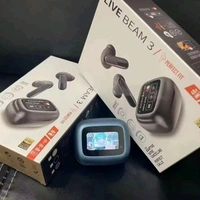 Live Beam 3 LIVE BEAM 3 Bluetooth 5.4 High Certified Quality Wireless Earbuds With Amoled Touch Screen Display (680mAh Battery) - BLACK