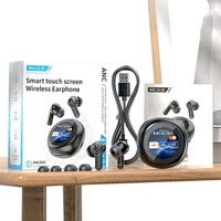 Round Hi-Fi LX30 Round Hi-Fi LX-30 Wireless Bluetooth Earphone With Full Colour Intelligent Touch Display, 30 Hours Playtime, New Bluetooth 5.4 Technology (Black / White) - BLACK