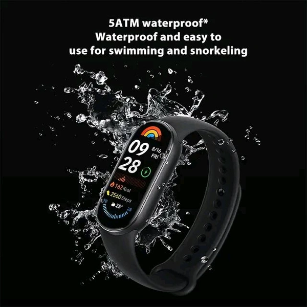 Xiaomi Mi Band 9 Fitness Tracker With Heart Rate Monitoring | Sleep Tracking | 21 Days Battery Life HyperOS - BLACK