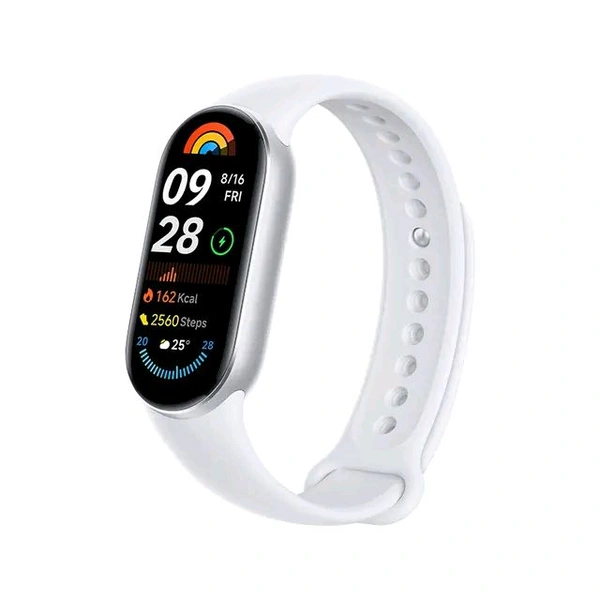 Xiaomi Mi Band 9 Fitness Tracker With Heart Rate Monitoring | Sleep Tracking | 21 Days Battery Life HyperOS - SILVER