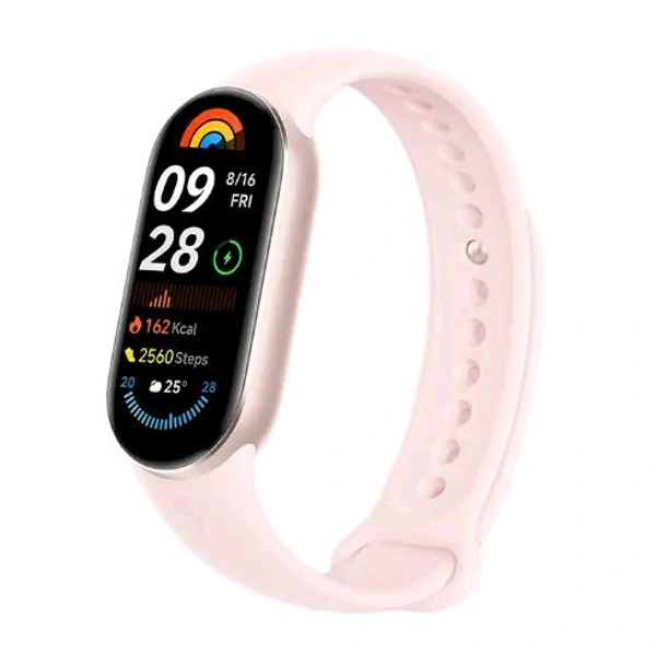Xiaomi Mi Band 9 Fitness Tracker With Heart Rate Monitoring | Sleep Tracking | 21 Days Battery Life HyperOS - PINK