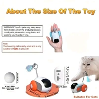 Mobi Hard MobiHard Remote Control KIDS / DOG / CAT TOY, Boredom Busters for Cats Whisker Fun Cat Toy, Cat Toy Self Play, Automatic Moving Cat Toy for Indoor Cats - ORANGE WHEEL, 2 Pieces