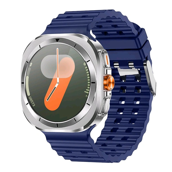 Z7 Ultra 2024 With Amoled Display And Sport Sos Compass Navigation Heath Sleep Monitor Mobile Phone Calls - BLUE