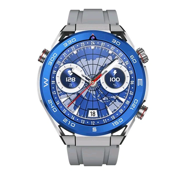 B8 4G SIM B8 4G Smart Watch With Nano SIM Support Dual Cameras (India 4G Network Supported) - SILVER GREY