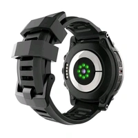 V20 MAX 1.6 inch WiFi 4G SIM Card Dual Camera 900mAh Battery Smart Watch (Black Silicon) (India 4G Network Support) - 4GB - 128GB, Black
