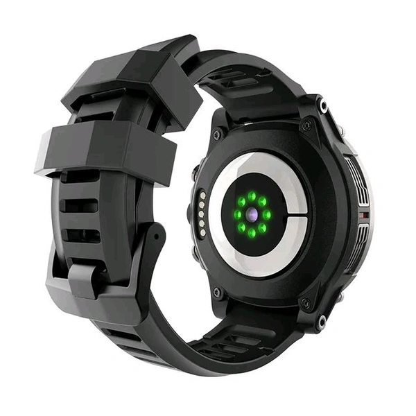 V20 MAX 1.6 inch WiFi 4G SIM Card Dual Camera 900mAh Battery Smart Watch (Black Silicon) (India 4G Network Support) - 4GB - 128GB, Black