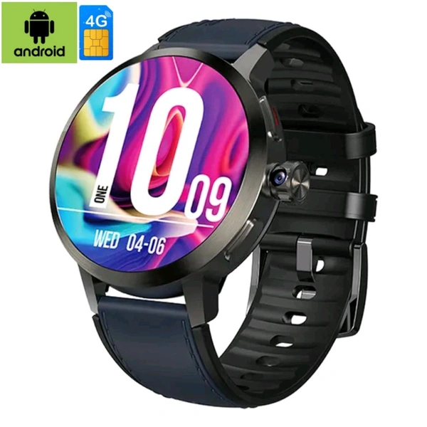 DM82 Global Version 4G SIM Android 1.75 Inch Amoled Display IP67 Water Resistant Smart Camera Smartwatch - 2GB + 16GB, Black