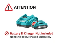 TOTAL Total Lithium-Ion Auto Air Compressor (Without Battery)- TACLI2002 - Weight: 2.05 kg, brand