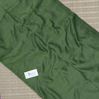 RangDhaaga Mehendi Green Khadi Saree - Free