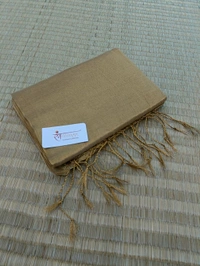 RangDhaaga Golden Plain Raga Tissue Saree