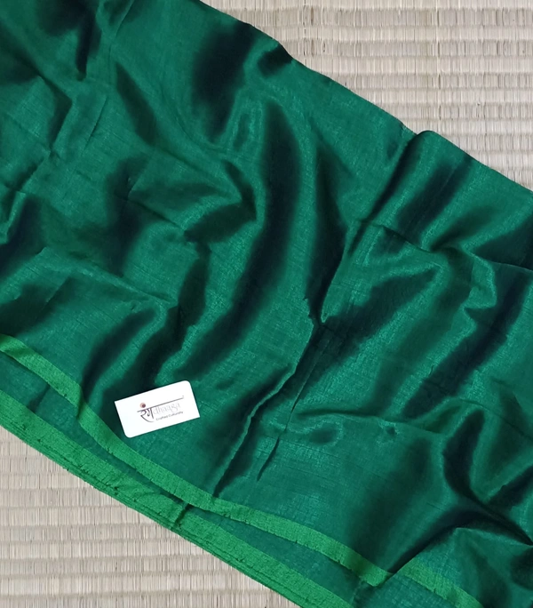 RangDhaaga Green Raga Tissue Saree