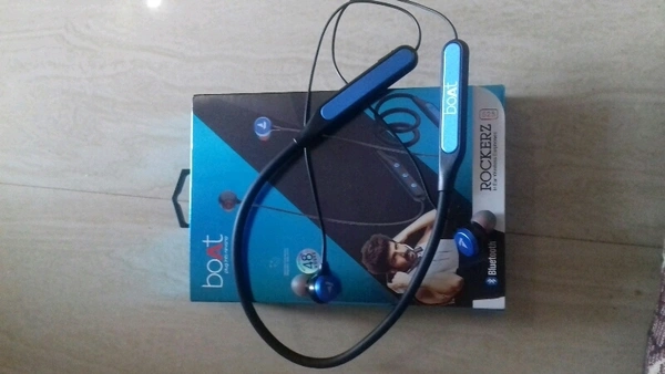 BoAt Original Wireless Bluetooth Headphones For 10 Hours  - Free Size, Blue