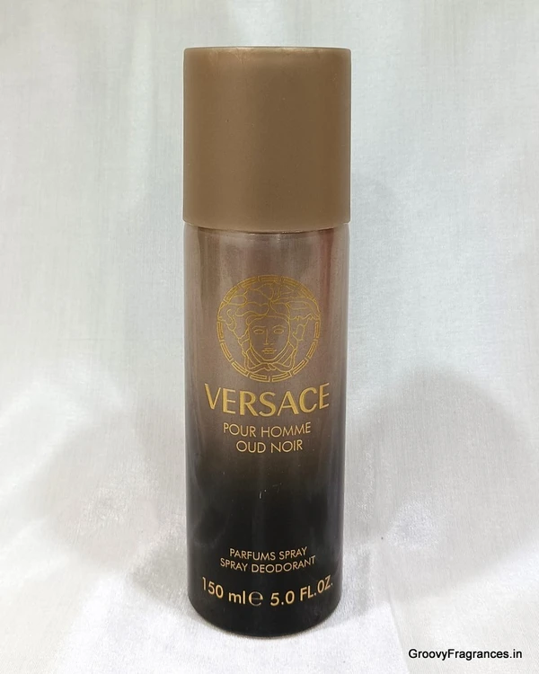 Imported Versace POUR HOMME OUD NOIR DEODORANT Body Spray - For Men - 150ML