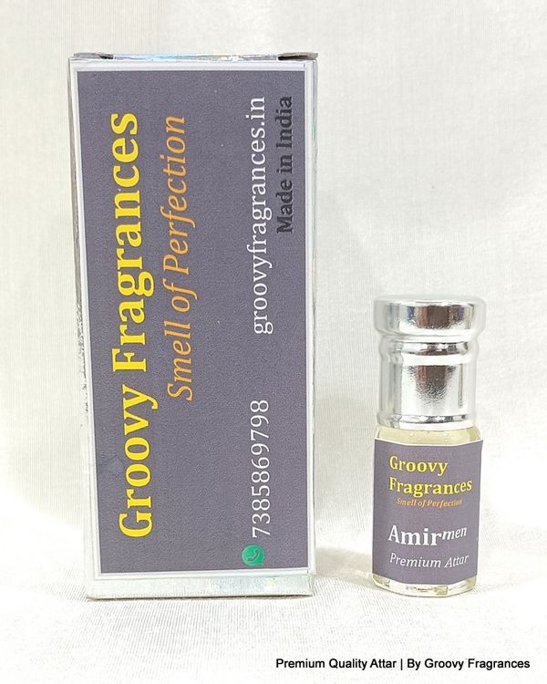Groovy Fragrances Amir Long Lasting Perfume Roll-On Attar | For Men | Alcohol Free by Groovy Fragrances - 3ML
