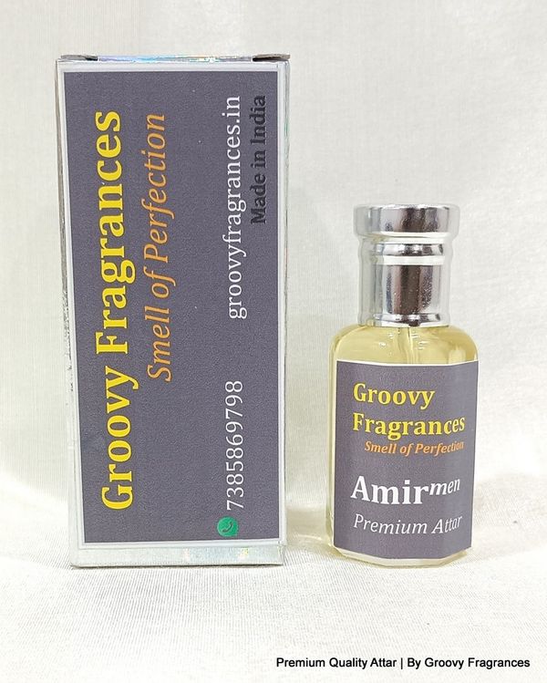 Groovy Fragrances Amir Long Lasting Perfume Roll-On Attar | For Men | Alcohol Free by Groovy Fragrances - 12ML