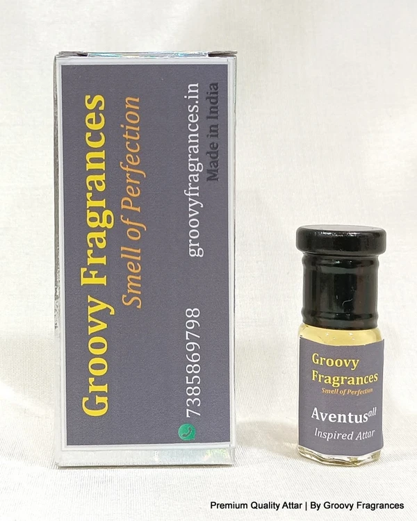 Groovy Fragrances Aventus Long Lasting Perfume Roll-On Attar | Unisex | Alcohol Free by Groovy Fragrances - 3ML