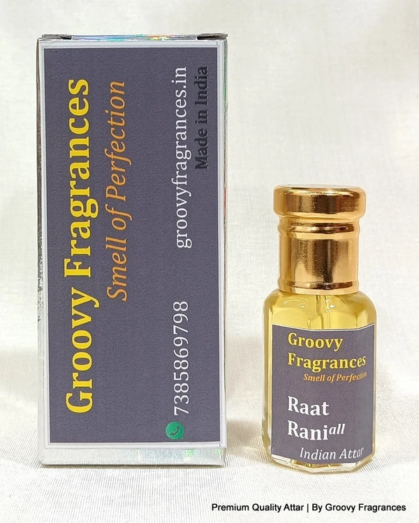 Groovy Fragrances Raat Rani Long Lasting Perfume Roll-On Attar | Indian Natural Attar | Alcohol Free by Groovy Fragrances - 6ML