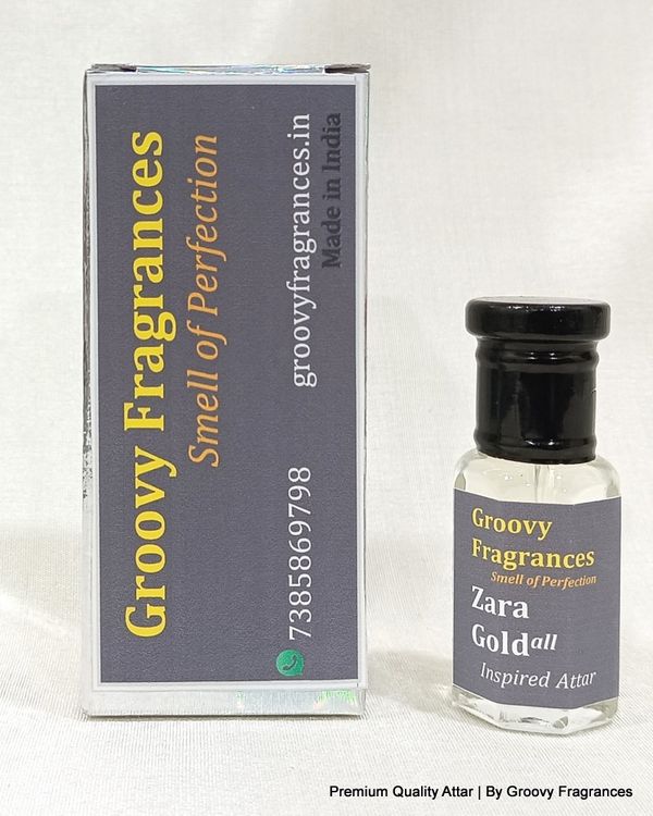 Groovy Fragrances Zara Gold Long Lasting Perfume Roll-On Attar | Unisex | Alcohol Free by Groovy Fragrances - 6ML