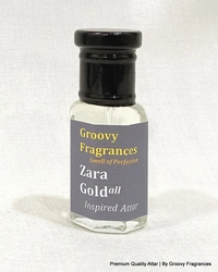 Groovy Fragrances Zara Gold Long Lasting Perfume Roll-On Attar | Unisex | Alcohol Free by Groovy Fragrances - 6ML