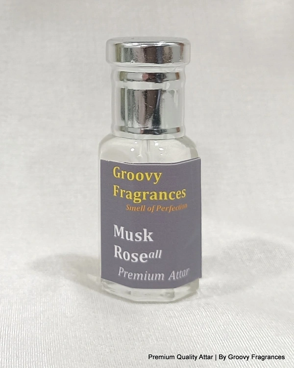 Groovy Fragrances Musk Rose Long Lasting Perfume Roll-On Attar | Unisex | Alcohol Free by Groovy Fragrances - 6ML