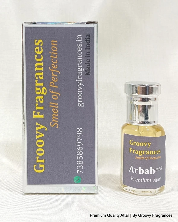 Groovy Fragrances Arbab Long Lasting Perfume Roll-On Attar | For Men | Alcohol Free by Groovy Fragrances - 6ML