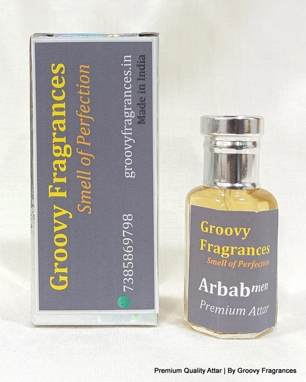 Groovy Fragrances Arbab Long Lasting Perfume Roll-On Attar | For Men | Alcohol Free by Groovy Fragrances - 12ML