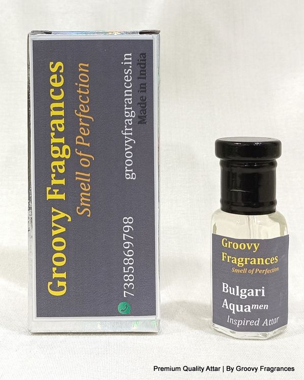 Groovy Fragrances Bulgari Aqua Long Lasting Perfume Roll-On Attar | For Men | Alcohol Free by Groovy Fragrances - 6ML