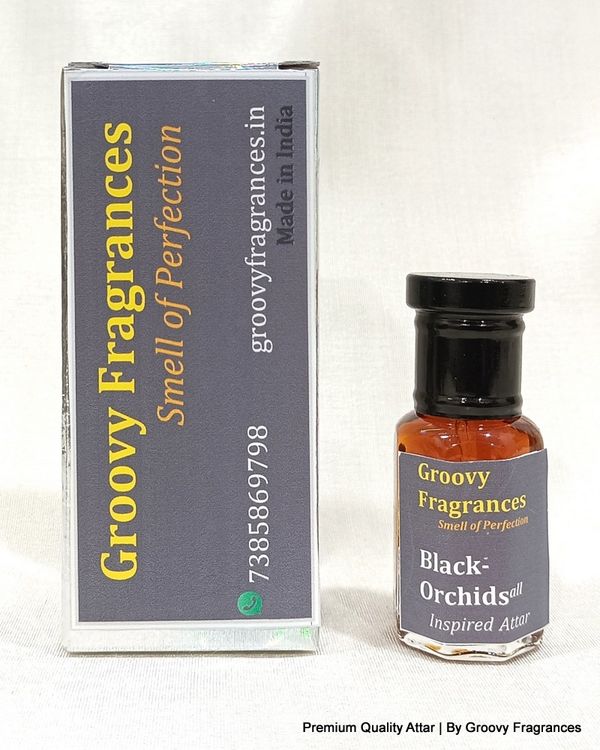 Groovy Fragrances Black-Orchids Long Lasting Perfume Roll-On Attar | Unisex | Alcohol Free by Groovy Fragrances - 6ML