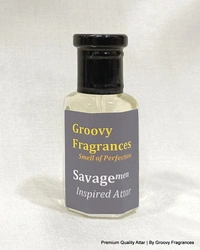 Groovy Fragrances Savage Long Lasting Perfume Roll-On Attar | For Men | Alcohol Free by Groovy Fragrances - 12ML