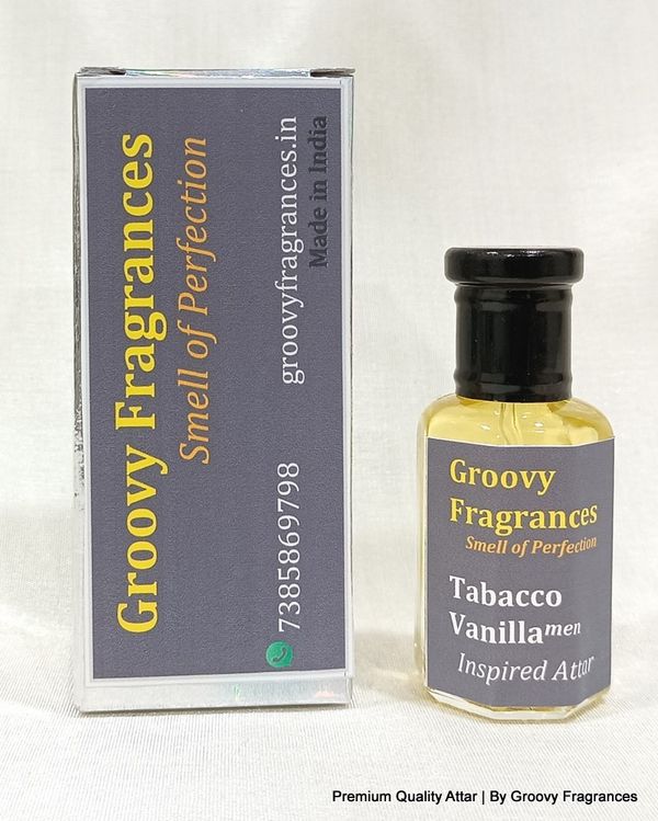 Groovy Fragrances Tabacco Vanilla Long Lasting Perfume Roll-On Attar | For Men | Alcohol Free by Groovy Fragrances - 12ML