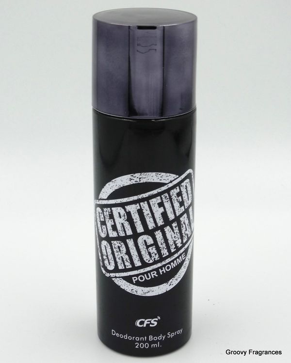 CFS Certified Original Pour Homme Black Deodorant Body Spray For Men - 200ML
