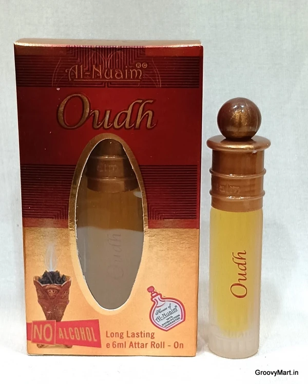 Al Nuaim oudh perfume roll-on attar free from alcohol - 6ML