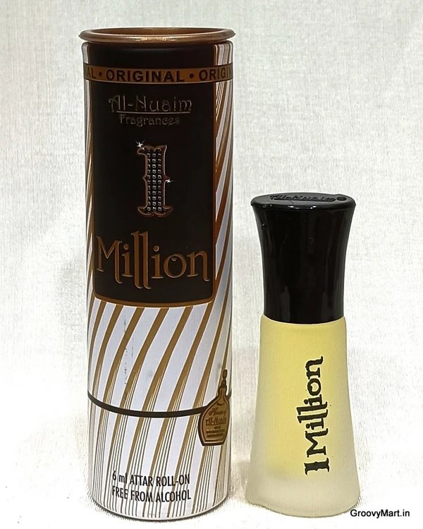 Al Nuaim 1 million perfume roll-on attar free from alcohol round gift pack - 6ML